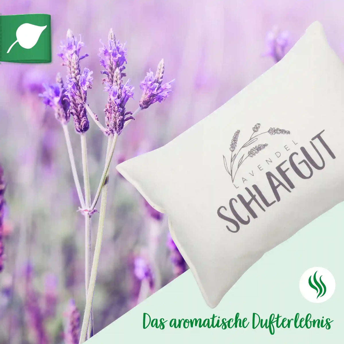 Kraeuterkissen, Schlafgut, natur, Lavendel, 20x30cm, 5047_4