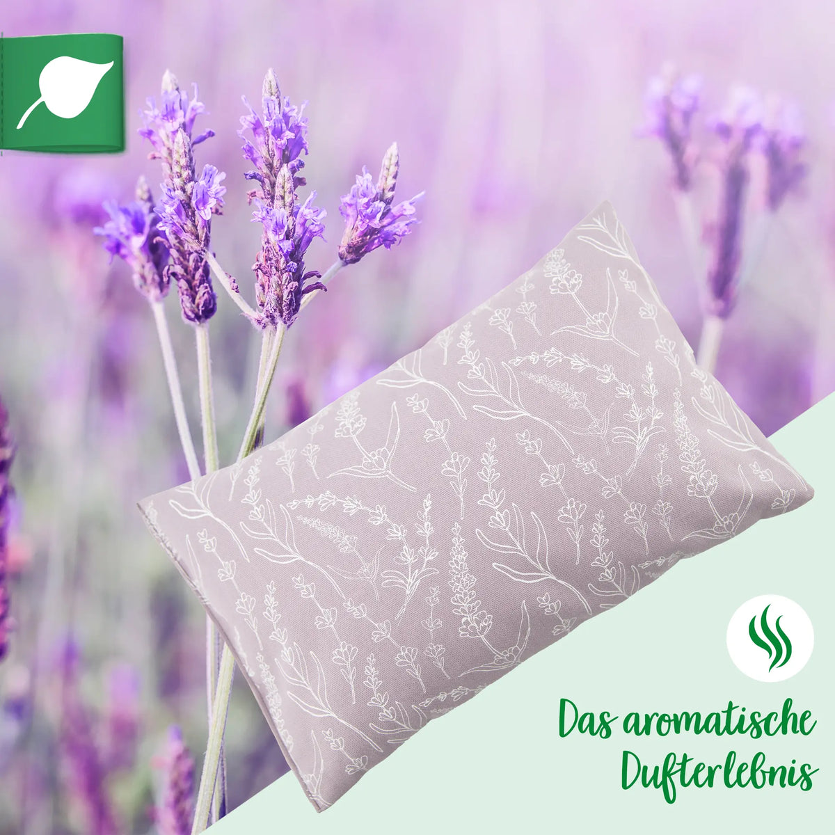Lavendelkissen 20x30cm, Allover, Lilac