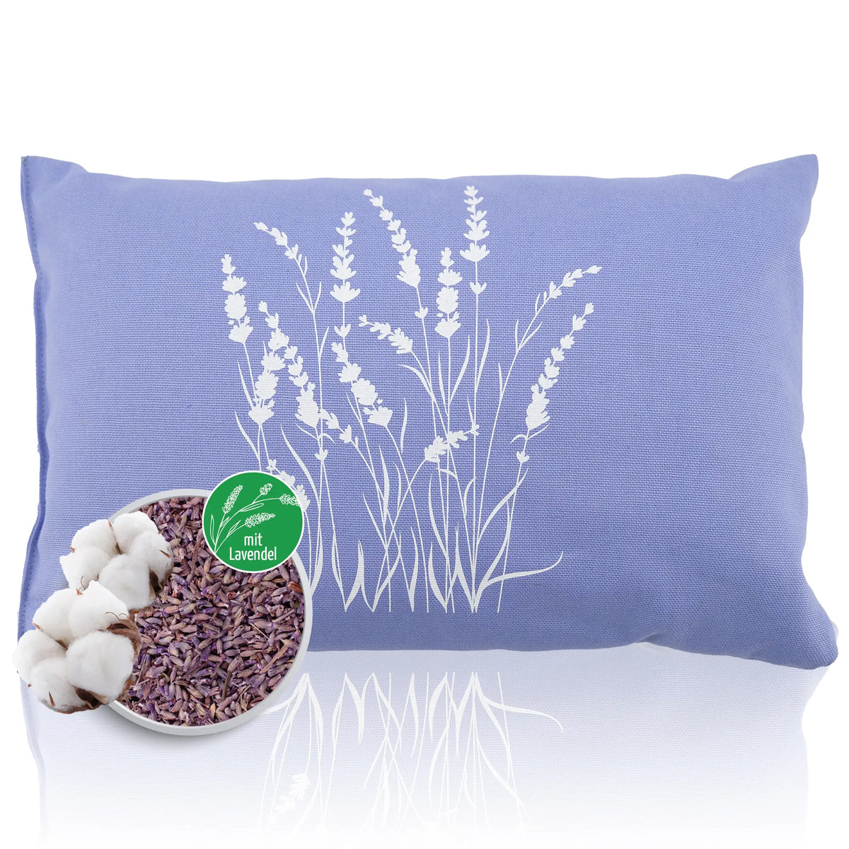 Lavendelkissen 20x30cm, Lavendel-Strauch, Lavender Blue