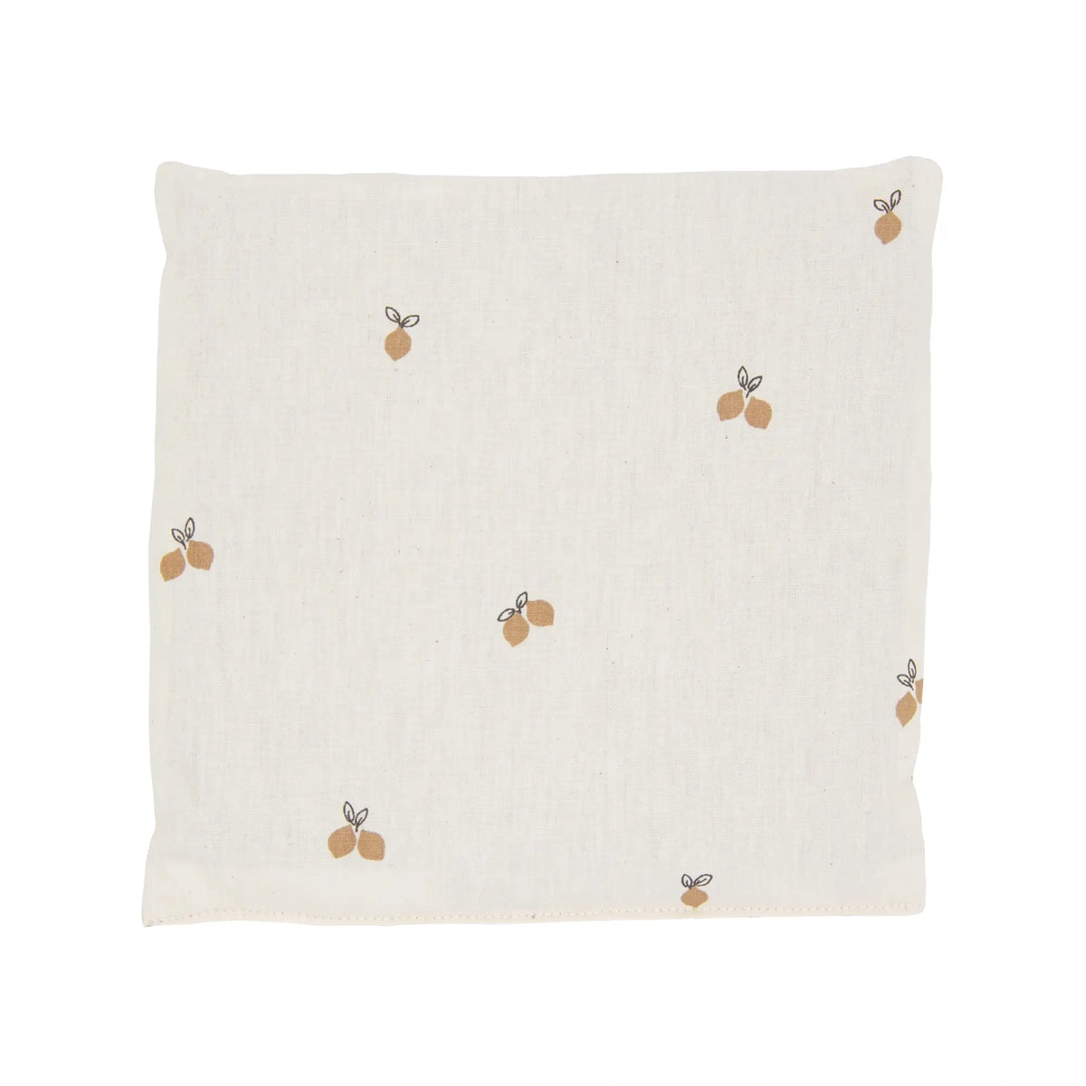 Körner-Kinderkissen 19x19cm "Zitrönchen", Waffel-Pique Gelb