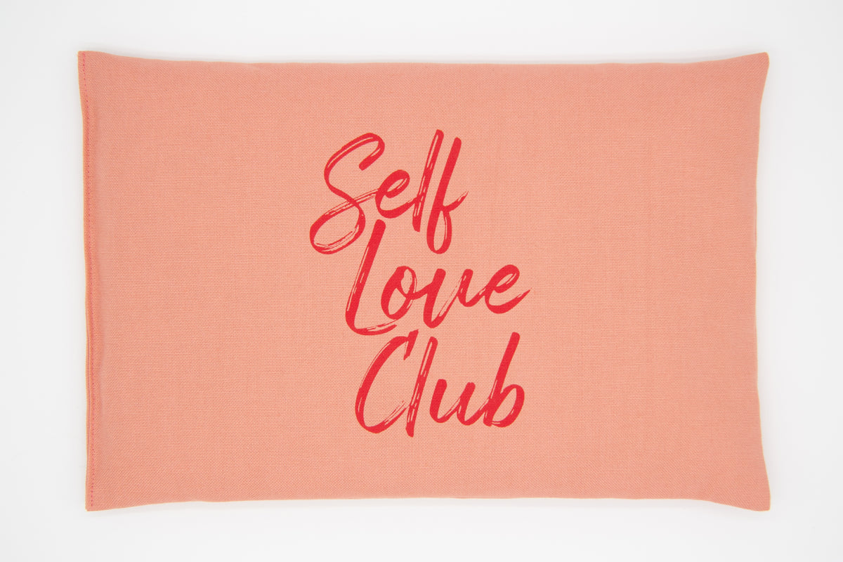 Kirschkernkissen 30x20cm, "Self Love Club", Blush